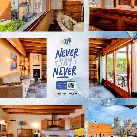 Desenzanoloft Official Partner Marriott Homes & Villas -Penthouse Never Say Never Sirmione Castle View Exterior foto