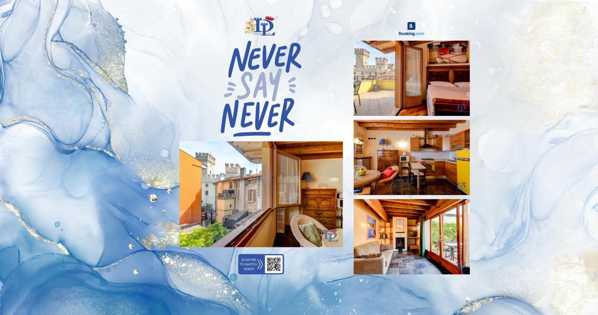 Desenzanoloft Official Partner Marriott Homes & Villas -Penthouse Never Say Never Sirmione Castle View Exterior foto